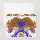 Briefkaart horizontale Sjabloon (Voorkant / Achterkant)