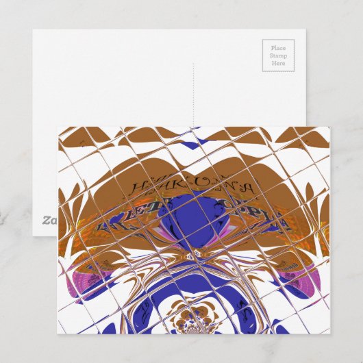 Briefkaart horizontale Sjabloon (Voorkant / Achterkant)