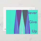 Briefkaart horizontale Sjabloon geeft Hakuna nooit (Voorkant / Achterkant)