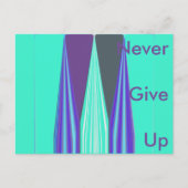 Briefkaart horizontale Sjabloon geeft Hakuna nooit (Voorkant)