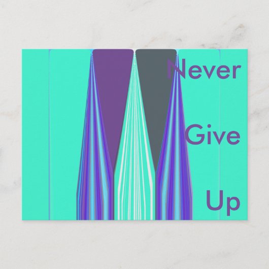 Briefkaart horizontale Sjabloon geeft Hakuna nooit (Voorkant)