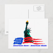 Briefkaart horizontale Sjabloon - Gepersonaliseerd (Voorkant / Achterkant)