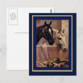 Briefkaart  Horses Dogs (Voorkant / Achterkant)