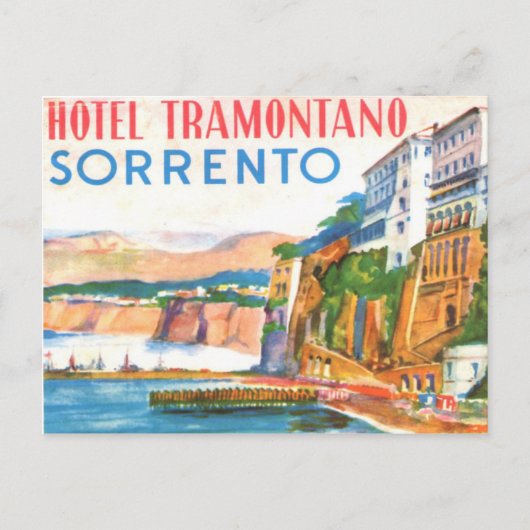  Briefkaart - Hotel Tramontano Sorrento Italië (Voorkant)
