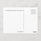 briefkaart Hotel Ulysses S.S. Grant San Diego (Achterkant)