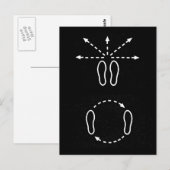 Briefkaart-hou van kunst-dansen 3 briefkaart (Voorkant / Achterkant)