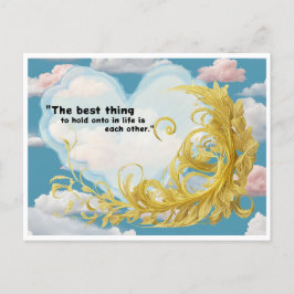 Briefkaart Houd vast aan de liefde