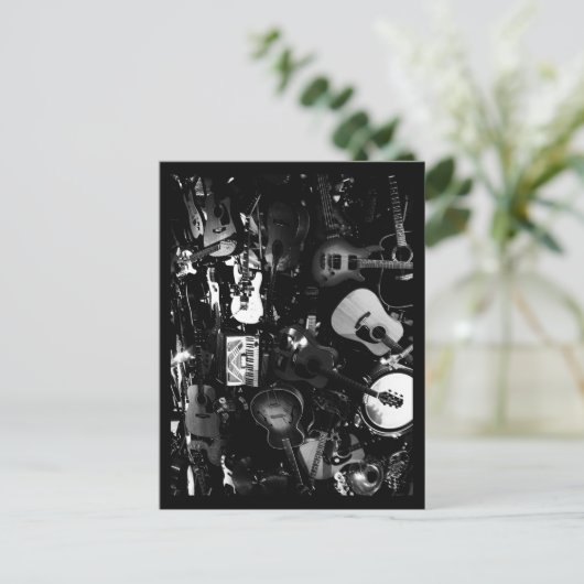 Briefkaart-houdt van de Kunst-gitaren Briefkaart (Staand voorkant)