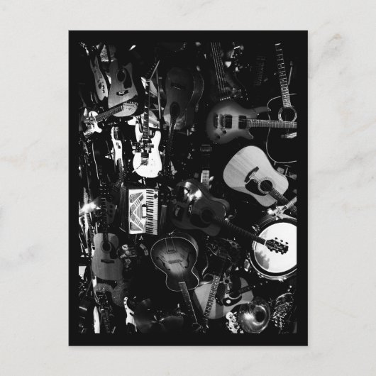 Briefkaart-houdt van de Kunst-gitaren Briefkaart (Voorkant)
