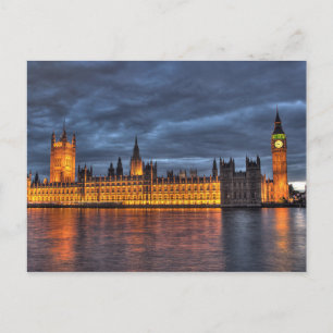 Briefkaart Houses of Parliament/Big Ben, Londen Ve