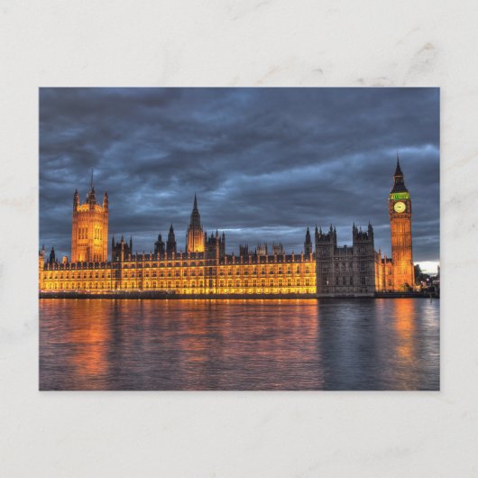 Briefkaart Houses of Parliament/Big Ben, Londen Ve (Voorkant)