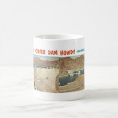  briefkaart: Howdy van Hoover Dam, AZ Koffiemok (Center)
