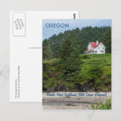 Briefkaart: Huis bij Hecata Head (Portrait) Briefkaart (Voorkant / Achterkant)