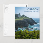 Briefkaart: Huis op Otter Crest (verticaal) Briefkaart (Voorkant / Achterkant)