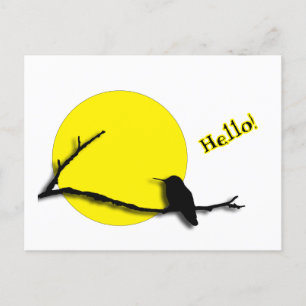 Briefkaart - Hummingbird Groeten