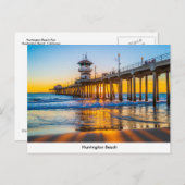Briefkaart Huntington Beach Pier (Voorkant / Achterkant)