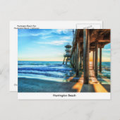 Briefkaart Huntington Beach Pier (Voorkant / Achterkant)