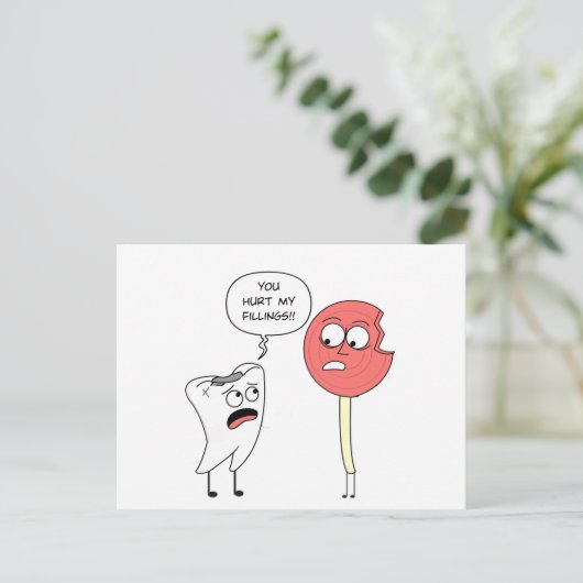 Briefkaart Hurt Feelings (Staand voorkant)