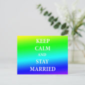 Briefkaart huwelijksnotering (Staand voorkant)