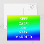 Briefkaart huwelijksnotering (Voorkant / Achterkant)