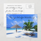 briefkaart huwelijksuitnodiging (Voorkant / Achterkant)