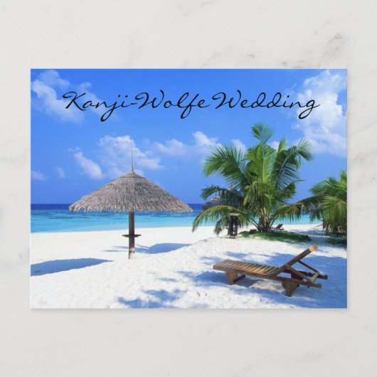 briefkaart huwelijksuitnodiging (Voorkant)