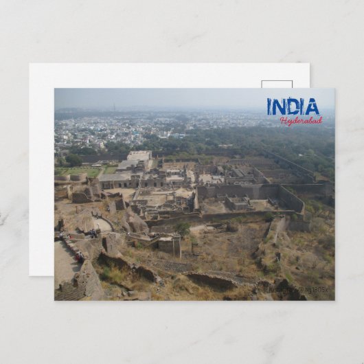 Briefkaart - Hyderabad - India (Voorkant / Achterkant)