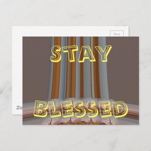 Briefkaart I houdt van Eiffeltoren en blijft gezeg (Voorkant / Achterkant)