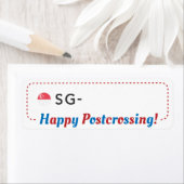 Briefkaart-ID Postkruising SG Singapore Postkruist Etiket (Insitu)