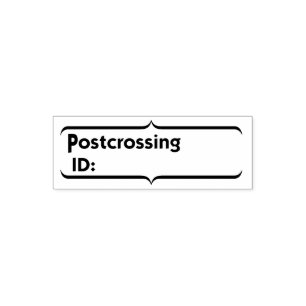 Briefkaart-ID vulgebied postoversteekkaarten in Zelfinktende Stempel