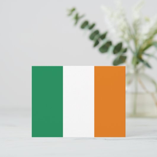 Briefkaart Ierland vlag (Staand voorkant)