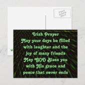 Briefkaart Iers gebed (Voorkant / Achterkant)