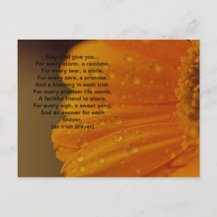 Briefkaart Iers gebed