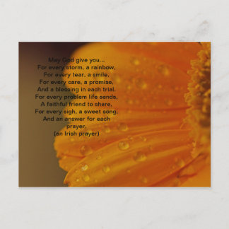 Briefkaart Iers gebed
