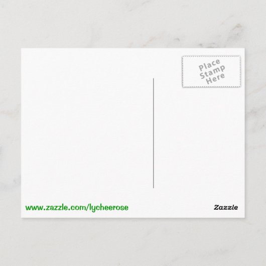 Briefkaart Ierse vlag (Achterkant)