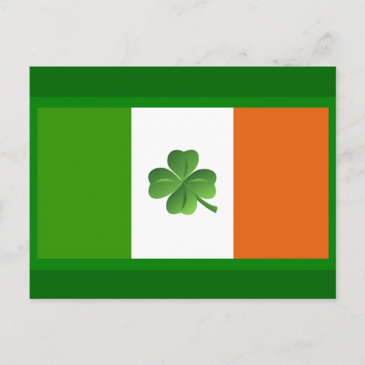 Briefkaart Ierse vlag (Voorkant)