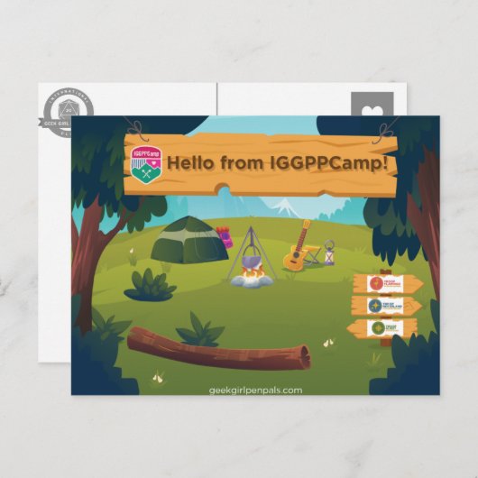 BRIEFKAART IGGPPCamp Greetings (Voorkant / Achterkant)