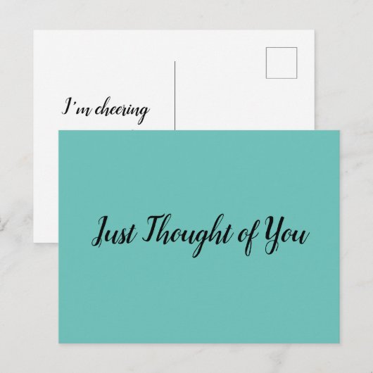 Briefkaart: Ik ben je aan het juichen! Briefkaart (Voorkant / Achterkant)