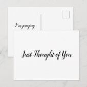 Briefkaart: Ik bid voor je. Briefkaart (Voorkant / Achterkant)