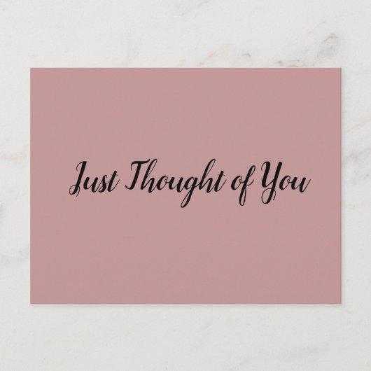 Briefkaart - Ik denk: Morgen is een nieuwe dag. (Voorkant)