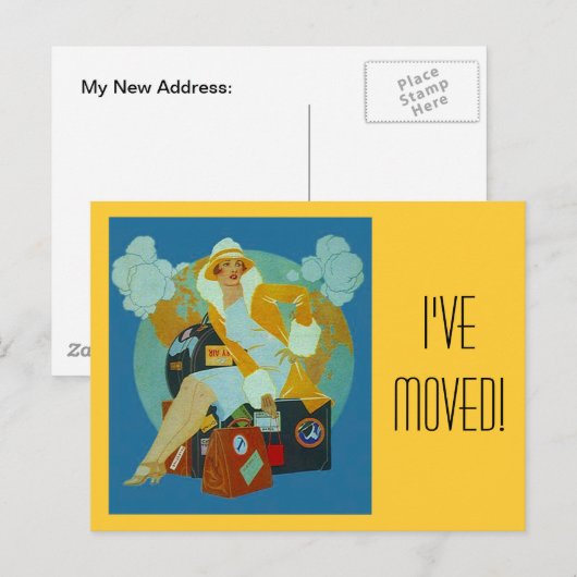 Briefkaart  Ik heb bagage verpakt (Voorkant / Achterkant)