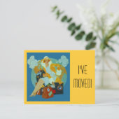 Briefkaart  Ik heb bagage verpakt (Staand voorkant)