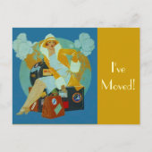 Briefkaart  Ik heb bagage verpakt (Voorkant)