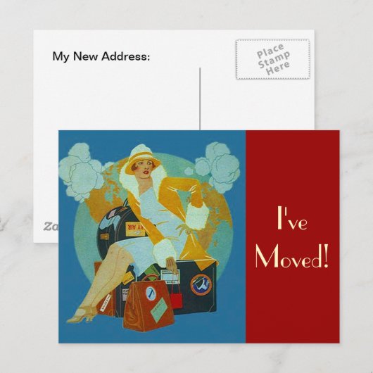 Briefkaart  Ik heb bagage verpakt (Voorkant / Achterkant)