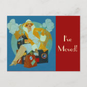 Briefkaart  Ik heb bagage verpakt (Voorkant)