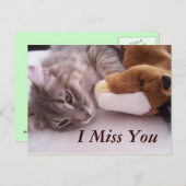 Briefkaart, ik Miss U Briefkaart (Voorkant / Achterkant)