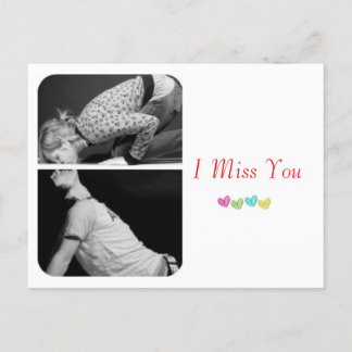 briefkaart "Ik Miss You"