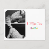 briefkaart "Ik Miss You" (Voorkant)