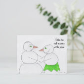 Briefkaart, ik ruik graag neuzen met je! briefkaart (Staand voorkant)