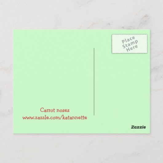 Briefkaart, ik ruik graag neuzen met je! briefkaart (Achterkant)